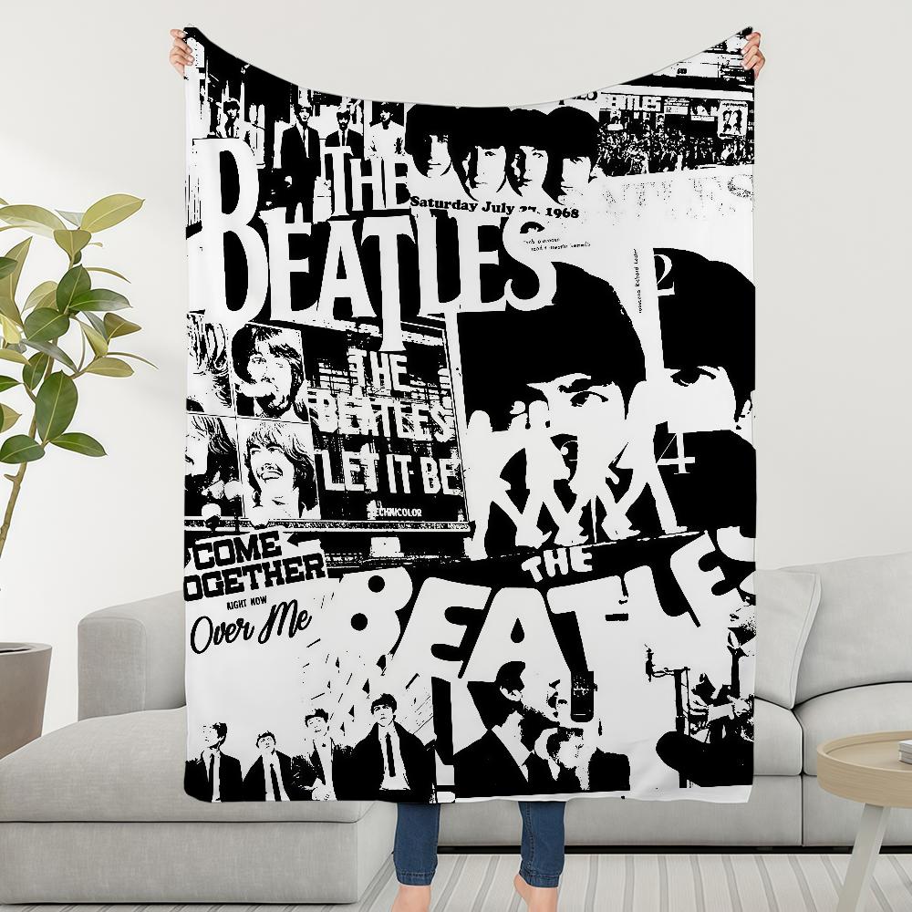 Blanket Throw Super The Cosy Plush B-BeatleS-ES Living Band Room Sofa Couch Childish Birthday Gifts
