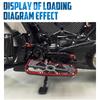 Подножки водителя мотоцикла Передние подножки Для Harley Touring Softail Dyna Road King Street Glide FLHX 86-ВВЕРХ