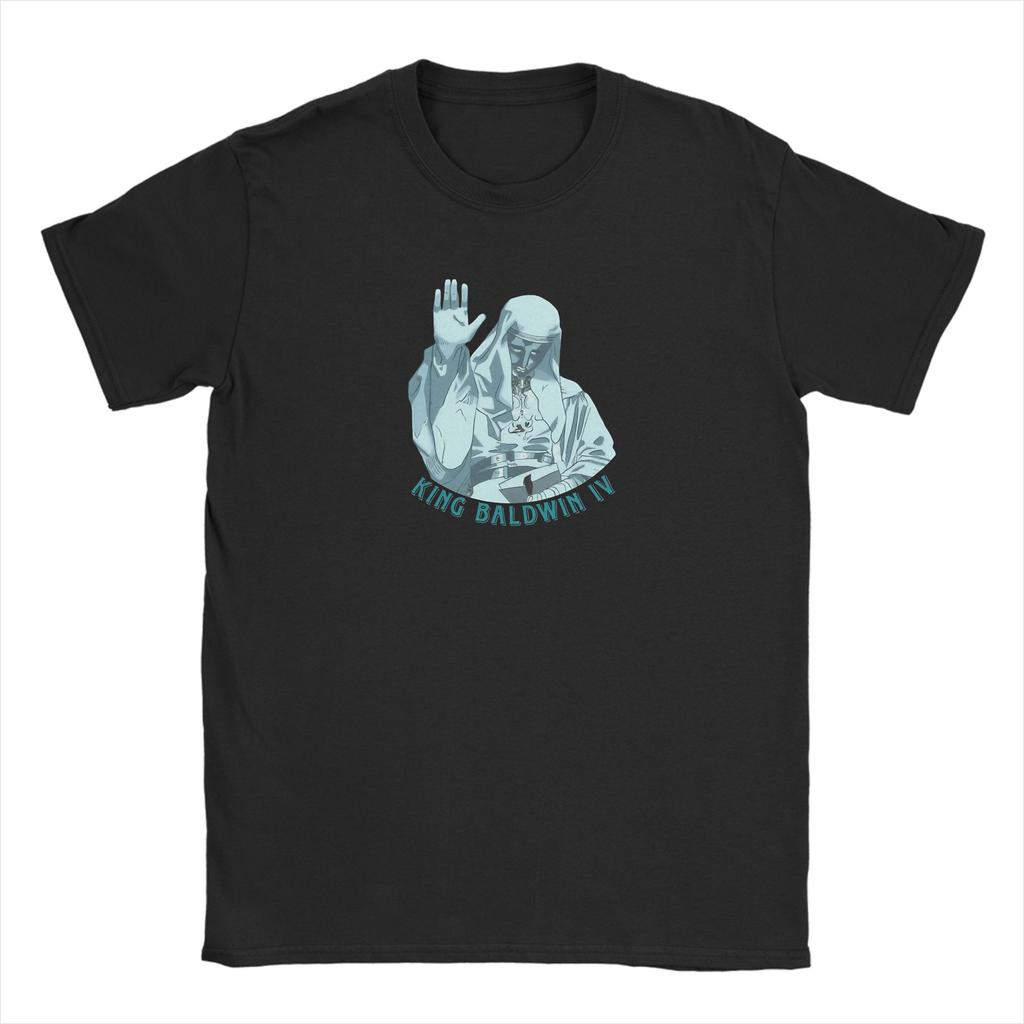Baldwin IV of Jerusalem T Shirt for Men 100% Cotton Novelty T-Shirts Round Collar Tee Shirt Short Sleeve Clothes Gift Idea