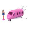 Barbie Mini Barbie Land Dream Plane with 1 Micro Doll Ages 6 and HYF40 Doll, Dress-Up House, Airplane, Up, Pink,