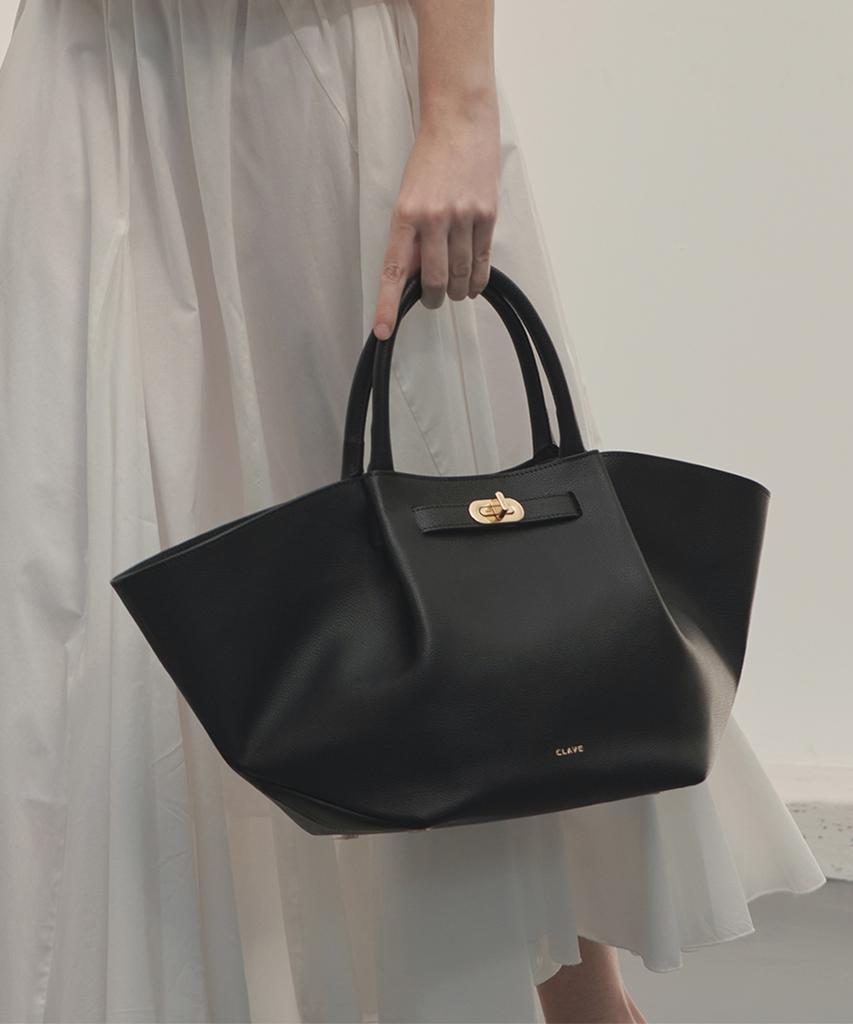 Clave Evelyn Black Tote Bag