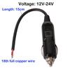 GTIWUNG Car Cigarette Lighter, 12V/24V Car Cigarette Socket Extension Cable,
