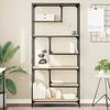 Bookshelf Sonoma Oak 81 x 36 x 176 cm Particleboard