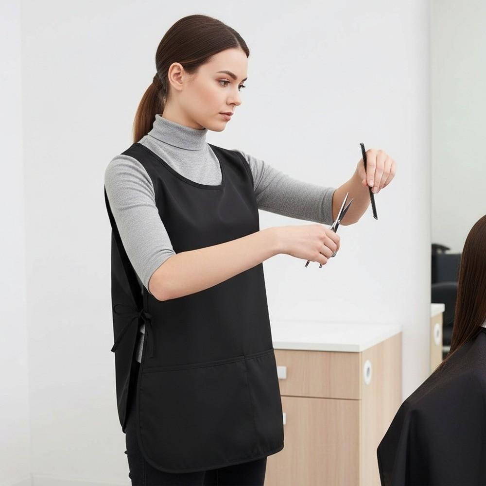 Breathable Salon Barber Apron Heavy Duty Waterproof Apron Vest Apron Cleaning Work