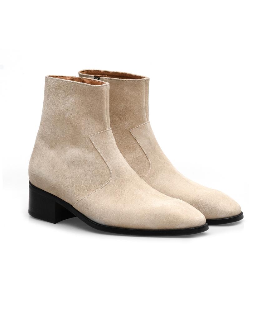 Allclassic Alc139 Adore Western Boots Black_Ivory Suede