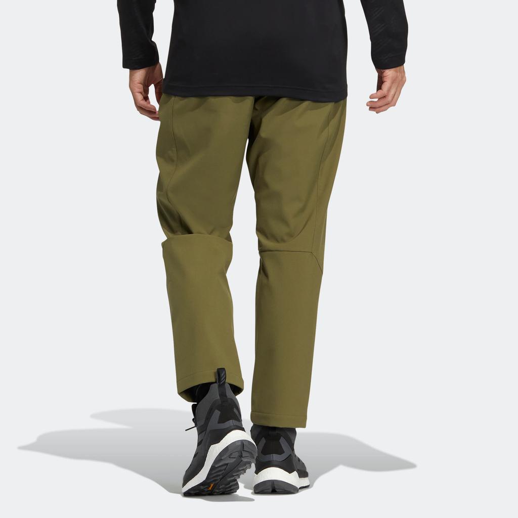 Adidas Брюки с начесом и логотипом, мужские штаны, зеленые HM9720