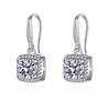 Women Earring Pendant 925 Silver Luxury One Carat Moissanite Micro -Inlaid Zircon A Pair Earrings Festival Jewelry