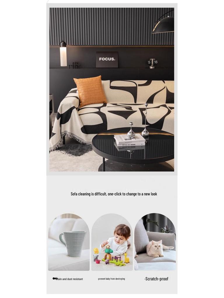 Высококачественный роскошный чехол для дивана: Всесезонное, устойчивое к царапинам, всеохватывающее одеяло