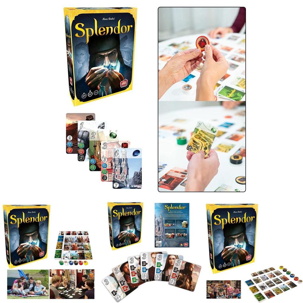 Настольная игра Splendor Полная английская версия Коробка для домашней вечеринки с коллекционными картами