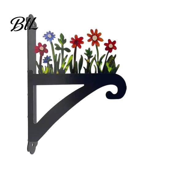 Sky Garden Wall Combination Metal Plant Hanger Hook Heavy Duty Hanging Basket Bracket Decorative Parrot Imitation Rust Orange Cat Flower Butterfly for