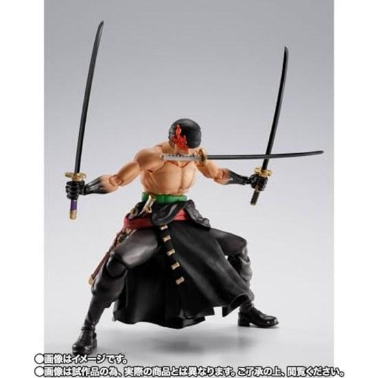 TAMASHII NATIONS One Piece - S.H.Figuarts Ророноа Зоро Король Ада Примерно 150 мм ПВХ АБС Окрашенная Подвижная Фигурка