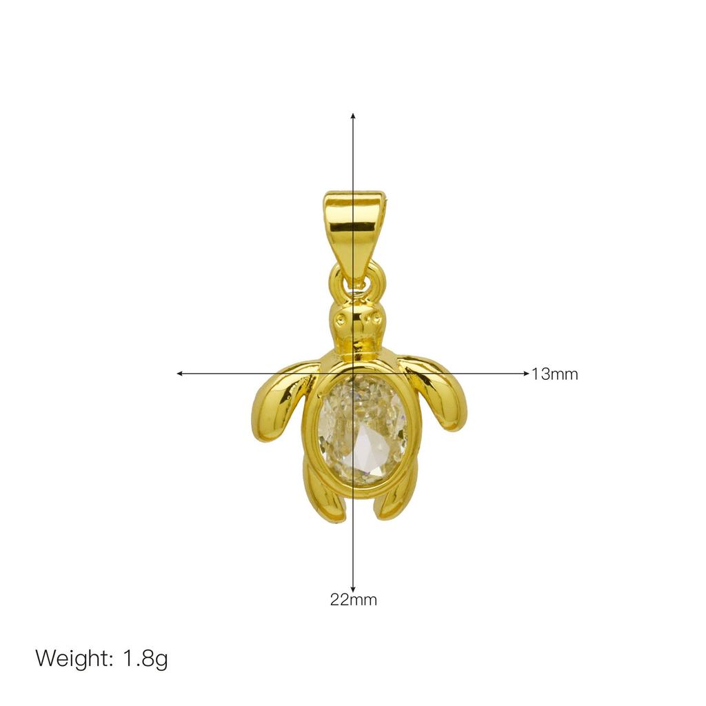 Океанский ветер Дизайн Чувство Личность Краб Раковина Морская звезда Черепаха Кит Медь Позолоченная Подвеска Ожерелье