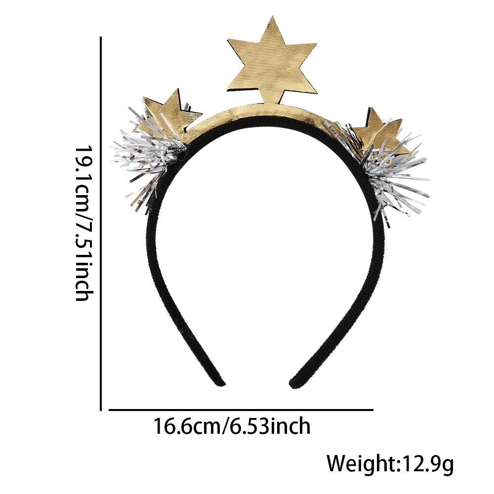 Gold Silver Happy New Year Headband Glitter Party Photo Props  Party Supplies