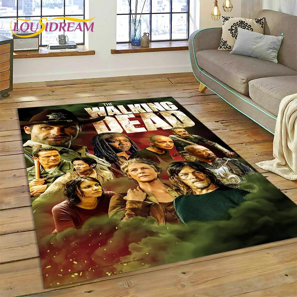 3D Ходячие мертвецы Линкольн TWD ТВ Ковер Ковер для гостиной Спальни Домашний декор, Напольный коврик Нескользящее украшение для дивана Придверный коврик