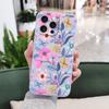 Colorful Flowers Pattern Soft Liquid Silicone Fall Prevention Case Cover For iPhone 16 16e 15 Pro Max 14 Plus 13 12 11 Samsung Galaxy S25 XiaoMi Redmi