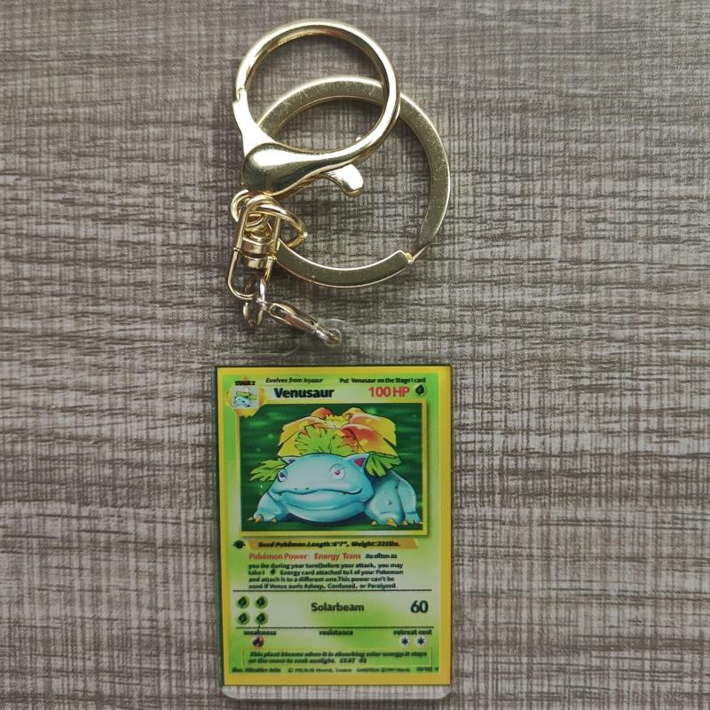 Ключницы Pokemon Аниме Чаризард Бластойз Венузавр Мьюту Маленькая Карточка Ключница DIY Акриловые Фигурки Действия Коллекция Игр