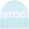 Supreme Big Logo Beanie Light Blue