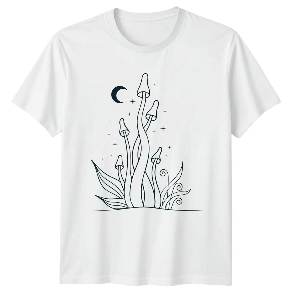 Mystical Mushroom Fungi Under The TShirt Nature Birthday Gift For Him And Her