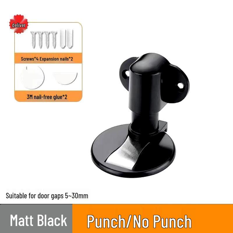 Бесшумный дверной стопор: Бесфрезерный, невидимый напольный бампер для спальни и ванной комнаты