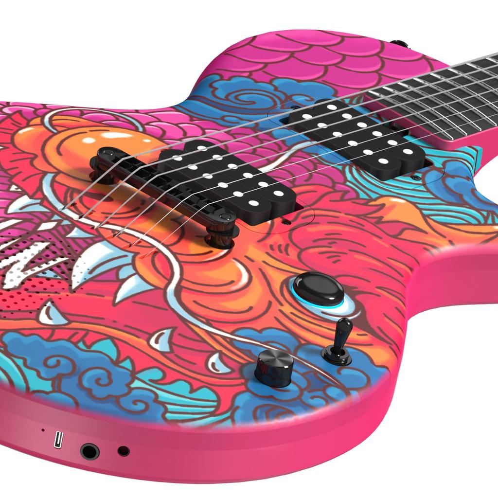 enya Электрогитара Nova GO Sonic & SHINICHI Smart с динамиком из углеродного волокна мощностью 10 Вт и встроенными мультиэффектами, модель Shinichi Kobayashi