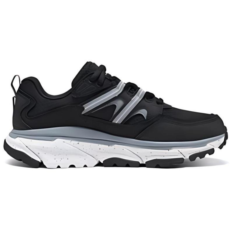 Skechers Женские черные белые низкие походные ботинки для улицы 180166-BKW