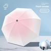 20 Bone Automatic Gradient Color Umbrella for Men Women Large 3 Fold Windproof,Waterproof Sunshade Sun UV Protection Umbrellas
