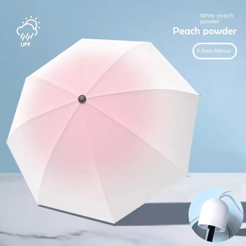 20 Bone Automatic Gradient Color Umbrella for Men Women Large 3 Fold Windproof,Waterproof Sunshade Sun UV Protection Umbrellas