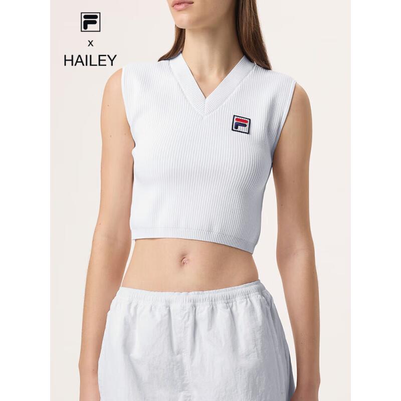 Fila Женский плетеный жилет для тенниса X Hailey с V-образным вырезом