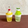1Pc 1/12 Dollhouse Simulation Fruit Ice Cream Cup Dollhouse Miniature Kitchen Food Accessories Dolls House Decoration Toys