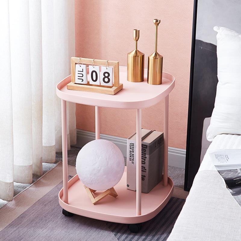 Домашний диванный боковой столик, передвижной, для спальни, журнальный столик, прикроватная полка, современный, простой, высокая грузоподъемность, подходит для различных сценариев