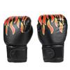 1 пара детских боксерских перчаток, регулируемые профессиональные сетчатые дышащие перчатки из искусственной кожи с эффектом пламени