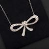 New 20234 High Quality Fashionable Famous Brand Anniversary Gift Jewelry Necklaces For Women Bowknot Europe Luxury Sweet Romance