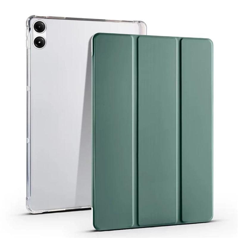 Тройной кожаный мягкий чехол-подставка для планшета Xiaomi Redmi Pad Pro 12,1 Poco Pad, чехол для Redmi Pad Pro, чехол с держателем для ручек