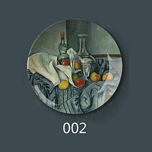 8" inch 20.5cm Diameter Paul Cezanne Painting Porcelain Decorative Home Hall Wall Hanging Plate Creative Arts Disc