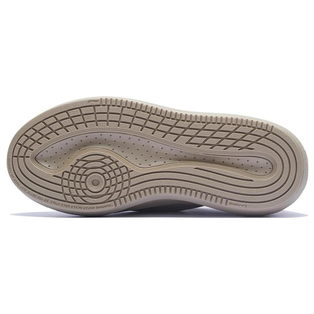 Li Ning Cloud Travel C4D Fabric Leather Non-Slip Wear-Resistant Breathable Low-Top Sports Casual Shoes Women Sneakers Gray AZGT044-2