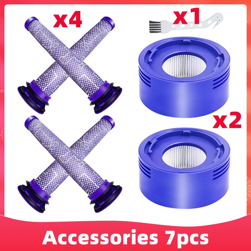 Подходит для Dyson V7 V8 SV10 SV11 Motorhead Animal / Absolute Предварительный фильтр Пост-фильтр Запчасти и аксессуары для пылесоса