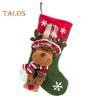 Рождественский чулок, подвесное украшение на елку, плюшевые носки с Санта-Клаусом, оленями, снеговиками, конфетами для вечеринок в офисе
