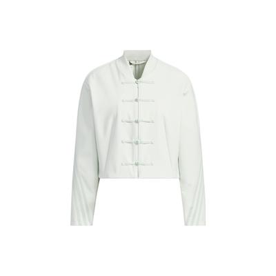 Куртка Samuel Gui Yang Collaboration от X Samuel Gui Yang с застежкой на пуговицы и коротким дизайном Женская верхняя одежда льняно-зеленый JF6665