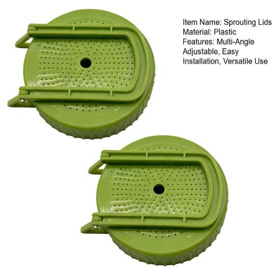 Sprout Lids with Stand Wide Mouth Jar Sprouting Lids Bean Sprouts Grow Kit Jar Lid Brackets for Sprouting