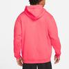 Nike Баскетбольная спортивная тренировка, повседневная флисовая толстовка с капюшоном, мужские топы, розовая DA6712-612