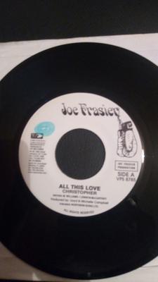 7-дюймовая пластинка CHRISTOPHER - All This Love VPS8785 Joe Frasier 2002 Ямайка Регги, Ска и Даб Б/у