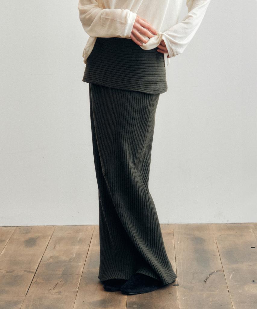 Юбка Cita Every Day Comfort Knit Длинная_Cts622(хаки)