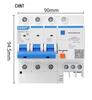 Chint 2P MCB Circuit Breaker with Air Switch, 220V RCD, 32A/63A, for Three-Phase Household Electrical Protection