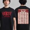 Rare Hellfest 2025 Out of Bounds Merch Clisson France On June 19-22 2025 with Lineup Skyline Two Sided Unisex T-Shirt