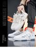 Men's Summer Breathable Mesh Canvas White Shoes, Korean Style All-Match Thick Bottom Casual Sports Shoes.