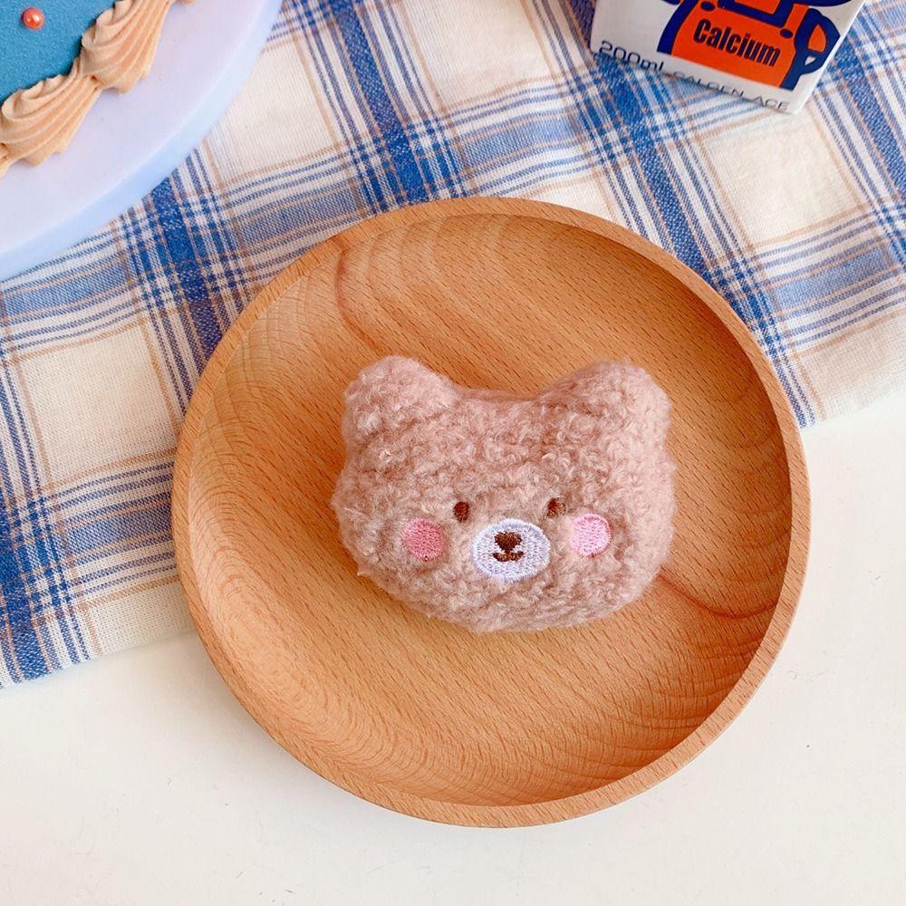 Cute Plush Bear Brooch Soft Clothes Badge DIY Decoration Accessories Animal Brooches  Girl