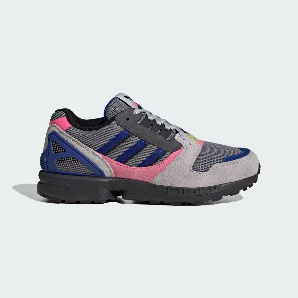 KI1377 adidas ZX 8000 Серый Три Полупрозрачный Синий Яркий Розовый (Мужской)