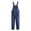 Women Casual Denim Jumpsuit Overalls Fashion Streetwear Casual High Waist Pockets Front Full Length Romper Playsuit Plus Size