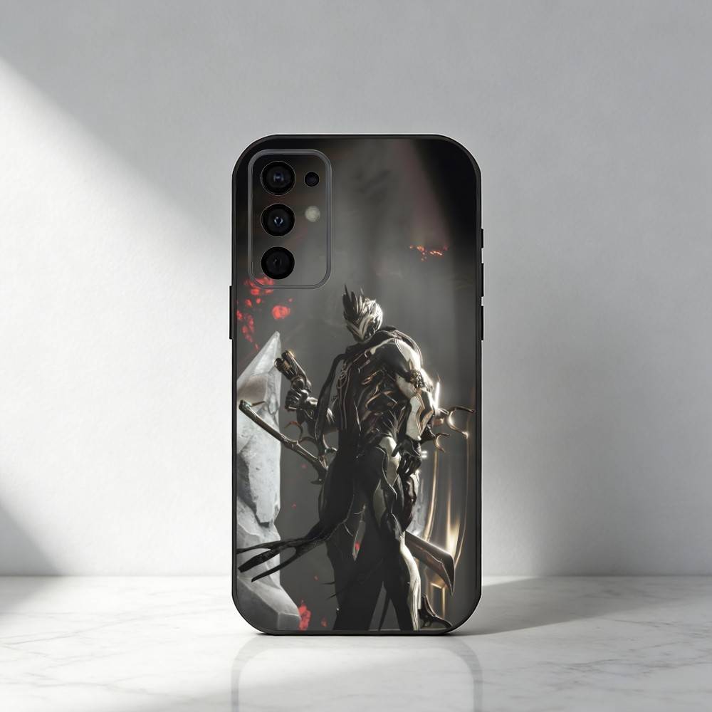 Игровой W-Warframe Чехол для телефона с HD-печатью для Samsung S25,S24,S21,S22,S23,S30,Ultra,S20,Plus,Fe,Note,5G Черный Чехол