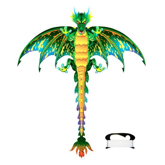Kite Dragon Fly Multicolor Easy to Fly Laser Engraving Pterosaurs Kite for Kids Children
